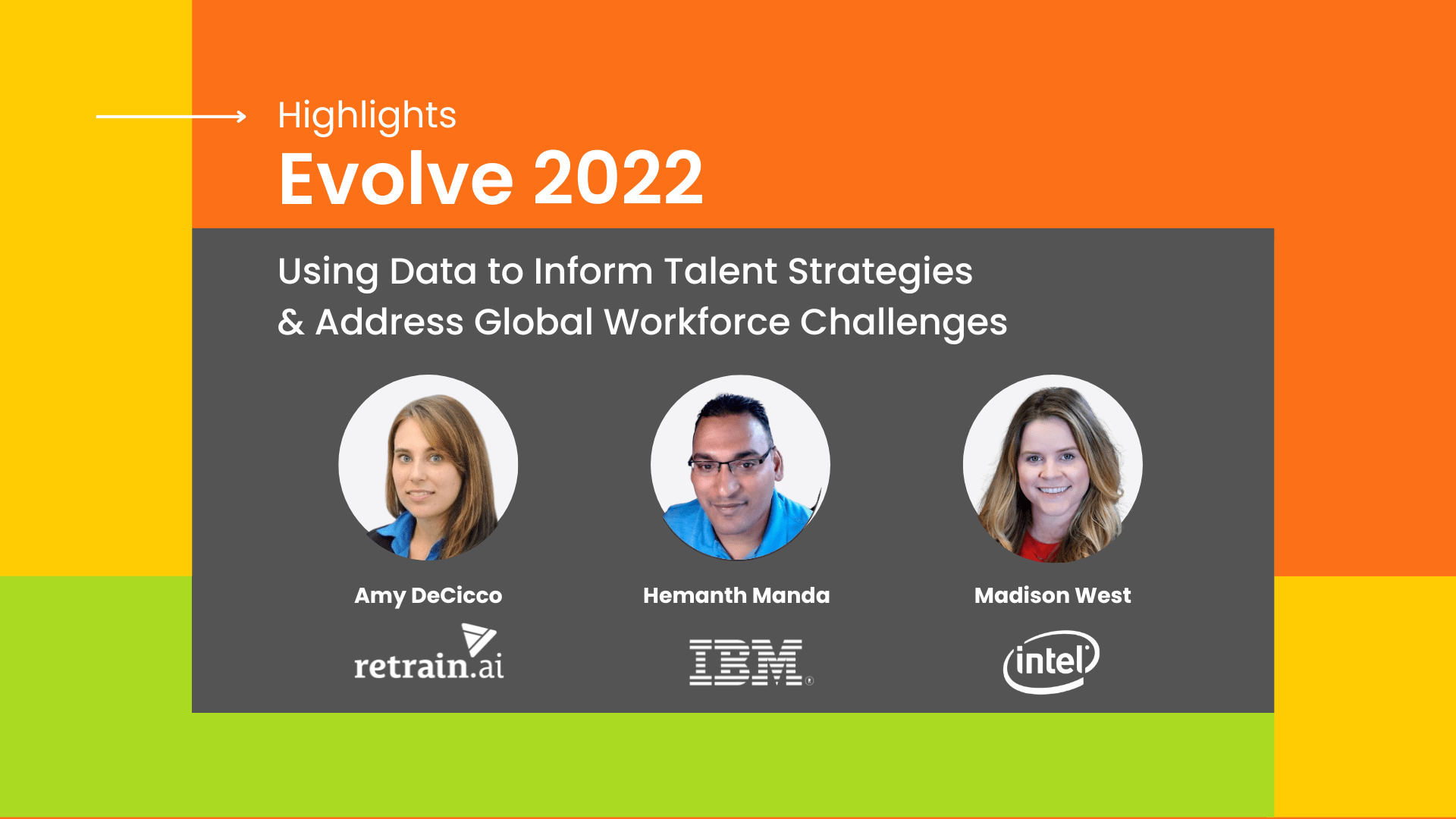 Using Data to Inform Talent Strategies and Address Global Workforce Challenges: IBM, Intel and retrain.ai Share Insights
